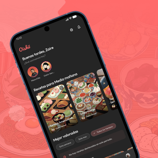 Feed inteligente de Oishii